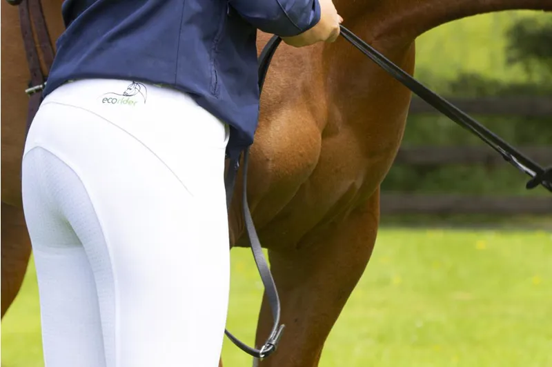 EcoRider Bamboo  Ladies Breeches White-3